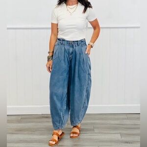 Oli & Hali Blue Wide-Leg Pants